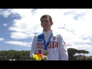 Men's 100 m T35 | Victory Ceremony | 2016 IPC Athletics European Championships Grosseto