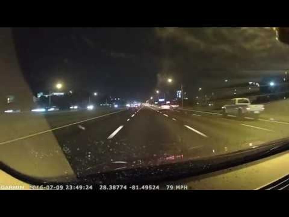 Florida Man Captures Dashcam Video of Car Speeding Down Highway