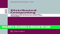 Download Distributed Computing: 18th International Conference, DISC 2004, Amsterdam, The