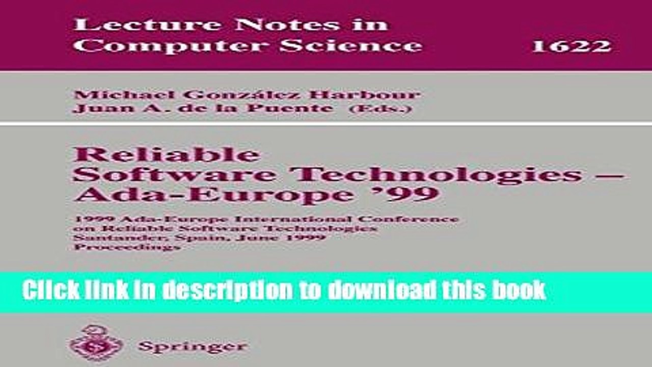 Read Reliable Software Technologies - Ada-Europe  99: 1999 Ada-Europe International Conference on