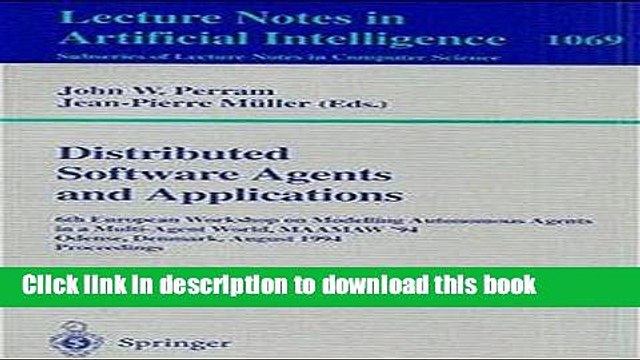 Read Applications of Multi-Agent Systems: 6th European Workshop on Modelling Autonomous Agents in