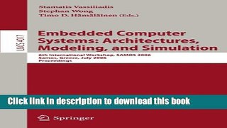 Read Embedded Computer Systems: Architectures, Modeling, and Simulation: 6th International