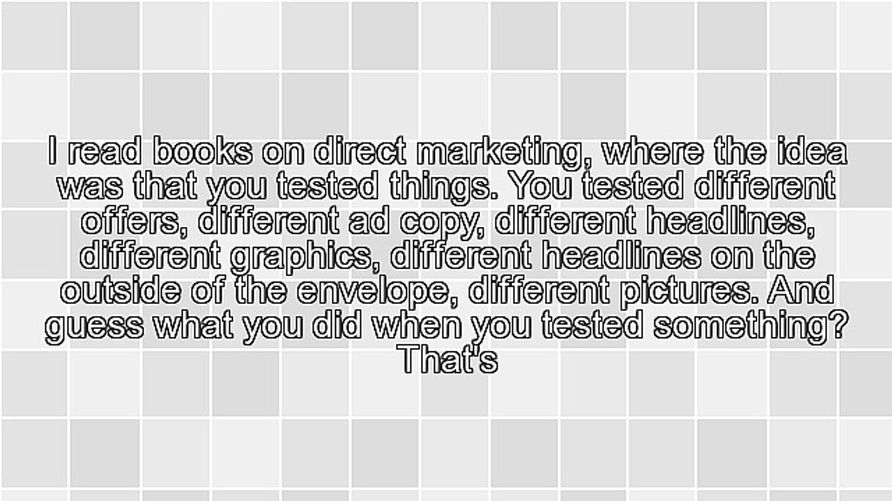 Testing in Marketing