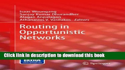Read Routing in Opportunistic Networks  Ebook Free