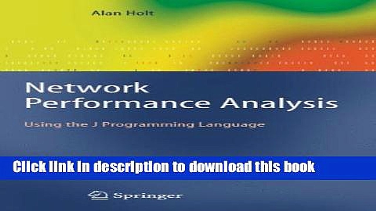 Download Network Performance Analysis: Using the J Programming Language  PDF Online