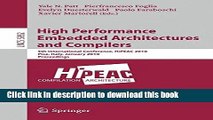 Read High Performance Embedded Architectures and Compilers: 5th International Conference, HiPEAC
