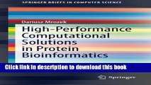 Read High-Performance Computational Solutions in Protein Bioinformatics (SpringerBriefs in