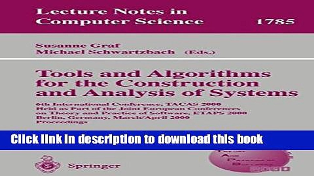 Read Tools and Algorithms for the Construction and Analysis of Systems: 6th International