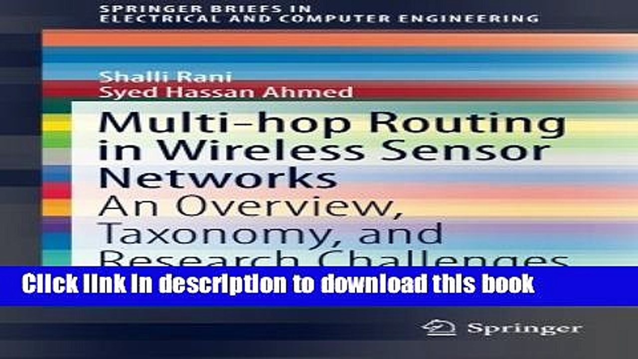 Read Multi-hop Routing in Wireless Sensor Networks: An Overview, Taxonomy, and Research Challenges
