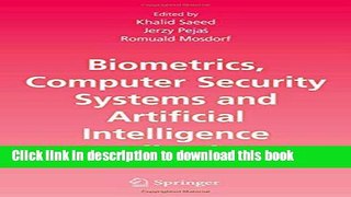 Download Biometrics, Computer Security Systems and Artificial Intelligence Applications  Ebook Free