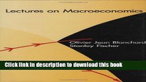 Read Lectures on Macroeconomics Ebook Free