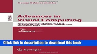 Read Advances in Visual Computing: 6th International Symposium, ISVC 2010, Las Vegas, NV, USA,