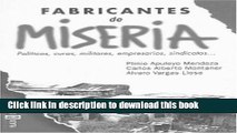 Read Fabricantes de miseria (Spanish Edition)  Ebook Free