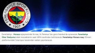 Fenerbahçe - Monaco Şampiyonlar Ligi maçı Ne Zaman Saat Kaçta Hangi Kanalda