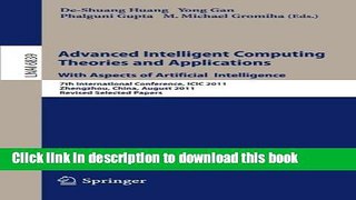 Read Advanced Intelligent Computing Theories and Applications: 7th International Conference, ICIC