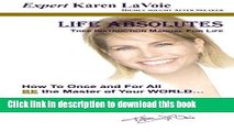 Read Life ABSOLUTES ~ Thee Instruction Manual For Life  PDF Online