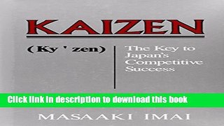 Read Kaizen: The Key To Japan s Competitive Success Ebook Free