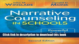 Download Narrative Counseling in Schools: Powerful   Brief PDF Online