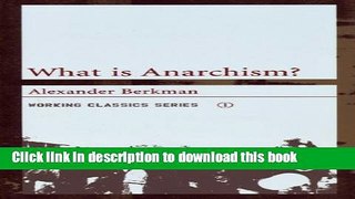 Read What is Anarchism? Ebook Free