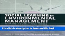 Read Social Learning in Environmental Management: Building a Sustainable Future Ebook Free