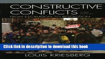 Read Constructive Conflicts: From Escalation to Resolution  Ebook Free