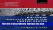 Read Political Institutions in the United States (Comparative Political Institutions Series)