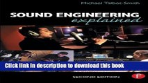 Read Sound Engineering Explained Ebook Free