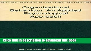 Read Book Organizational Behavior ebook textbooks