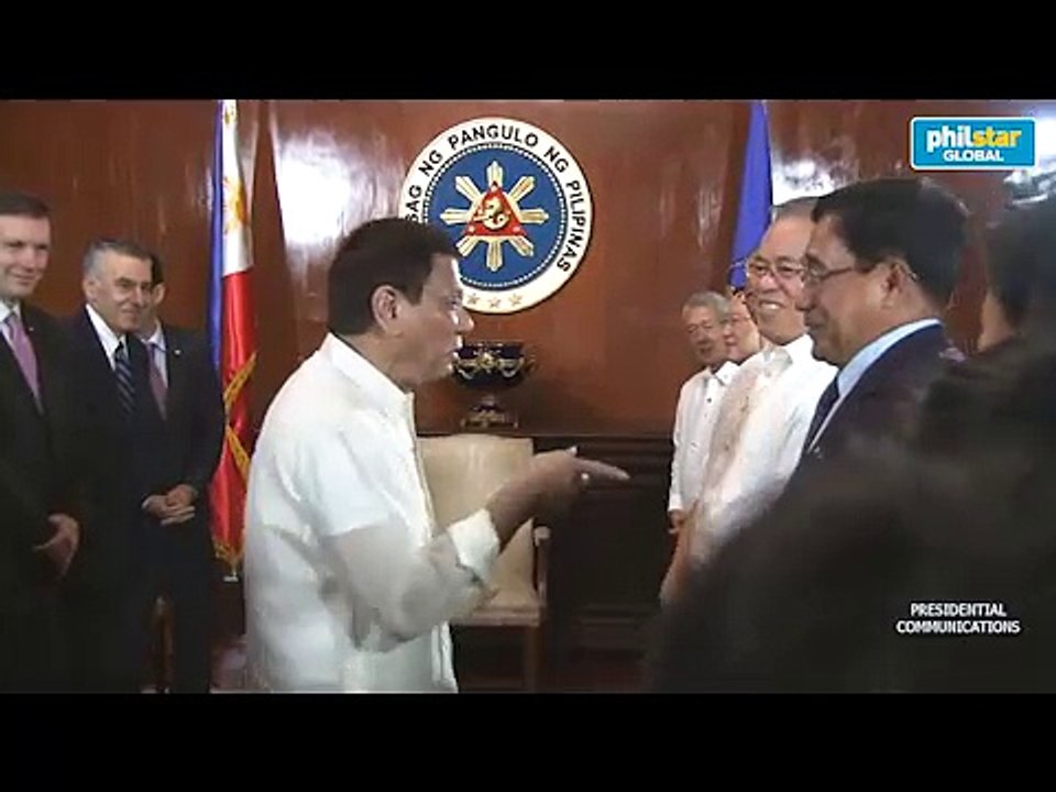 President Duterte meets with US officials