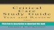 PDF Critical Care Study Guide: Text and Review  Read Online