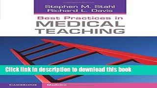 PDF Best Practices in Medical Teaching (Cambridge Medicine (Paperback)) Free Books