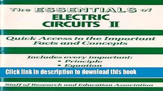 Read Essentials of Electric Circuits II (Essential Series) Ebook Free