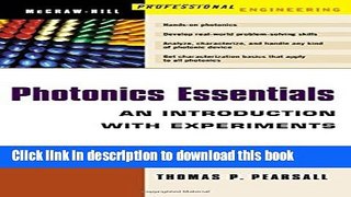 Read Photonics Essentials : An Introduction with Experiments Ebook Free