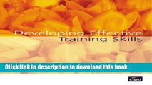 Download Developing Effective Training Skills PDF Free