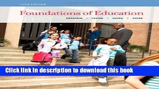 Read Foundations of Education Ebook Free