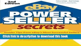 Read eBay PowerSeller Secrets, 2E ,by Schepp, Brad ( 2007 ) Paperback Ebook Free