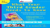 Read What Your Third Grader Needs to Know (Revised Edition): Fundamentals of a Good Third-Grade
