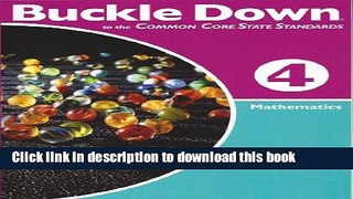 Download Buckle Down to the Common Core State Standard Mathematics, Grade 4 PDF Online