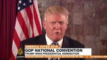 Republican convention: Donald Trump secures presidential nomination
