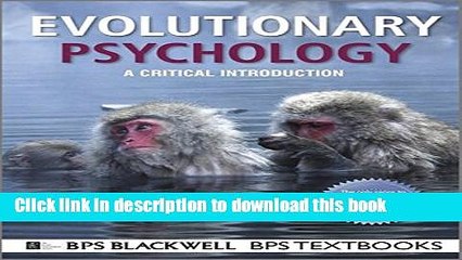 Read Book Evolutionary Psychology: A Critical Introduction PDF Free