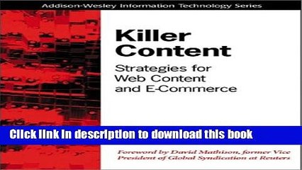 [PDF] Killer Content: Strategies for Web Content and E-Commerce Download Online