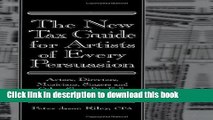 [PDF]  The New Tax Guide for Artists of Every Persuasion: Actors, Directors, Musicians, Singers,