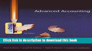 [PDF]  Advanced Accounting (9th Edition)  [Download] Online