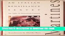 Download Italian Renaissance Sextet: Six Tales in Historical Context  Ebook Online