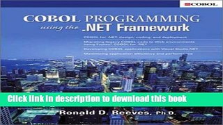 [PDF] COBOL Programming Using the .NET Framework Download Full Ebook