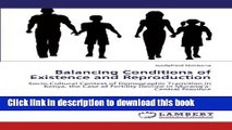 Read Balancing Conditions of Existence and Reproduction: Socio-Cultural Context of Demographic