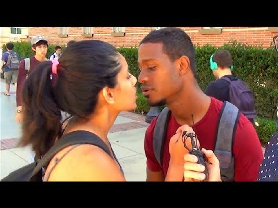 Ki$$ing Prank - Would You Ki$$ a Black Guy Game (GONE RIGHT) - Funny Pranks 2016