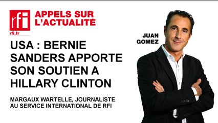 USA: Bernie Sanders apporte son soutien à Hillary Clinton