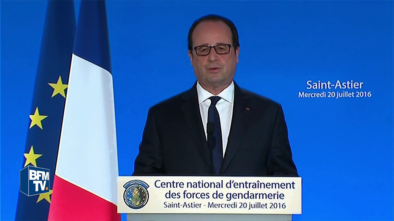 Hollande: "La fin de l'Etat de droit serait la fin de l'Etat"
