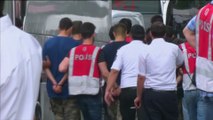 Coup suspects brought to Istanbul court